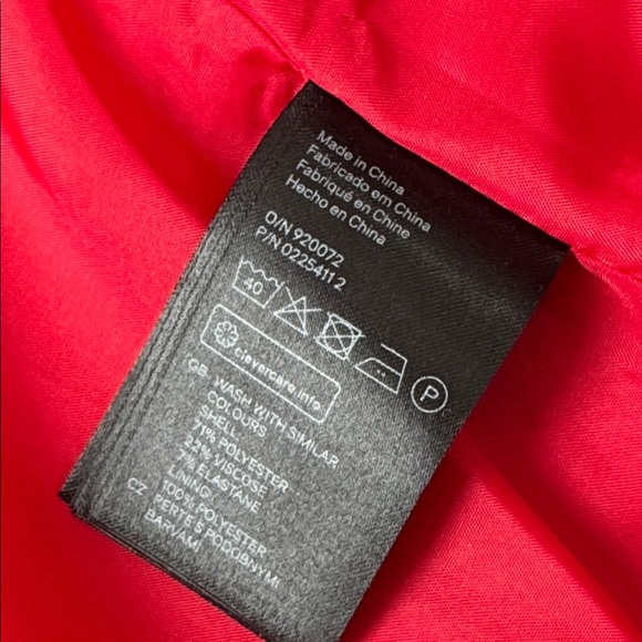 H&M Women’s Red Blazer Size 6 - Picture 10 of 12